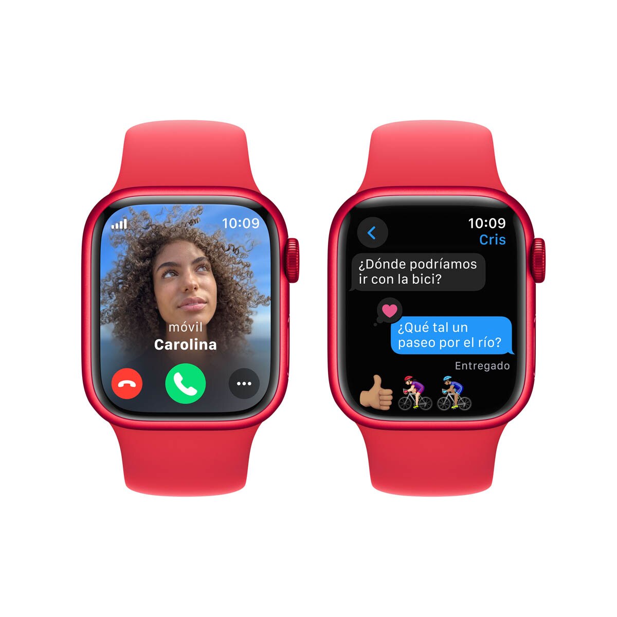 Recondicionado - Grade A - Apple Watch Series 9 GPS 41mm - Alumínio (Product) Red , Bracelete Desportiva (Product) Red - S/M Vermelho-6