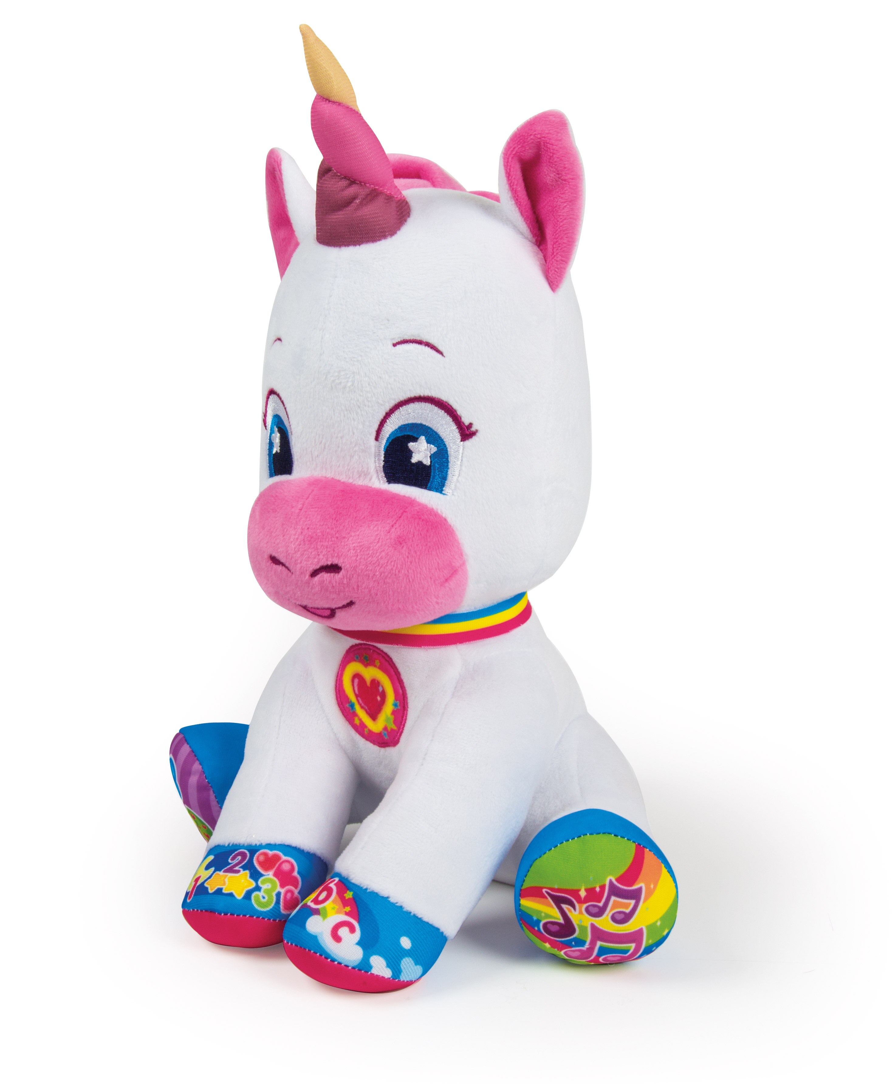 Baby Unicórnio Peluche Falante Interativo Clementoni 3