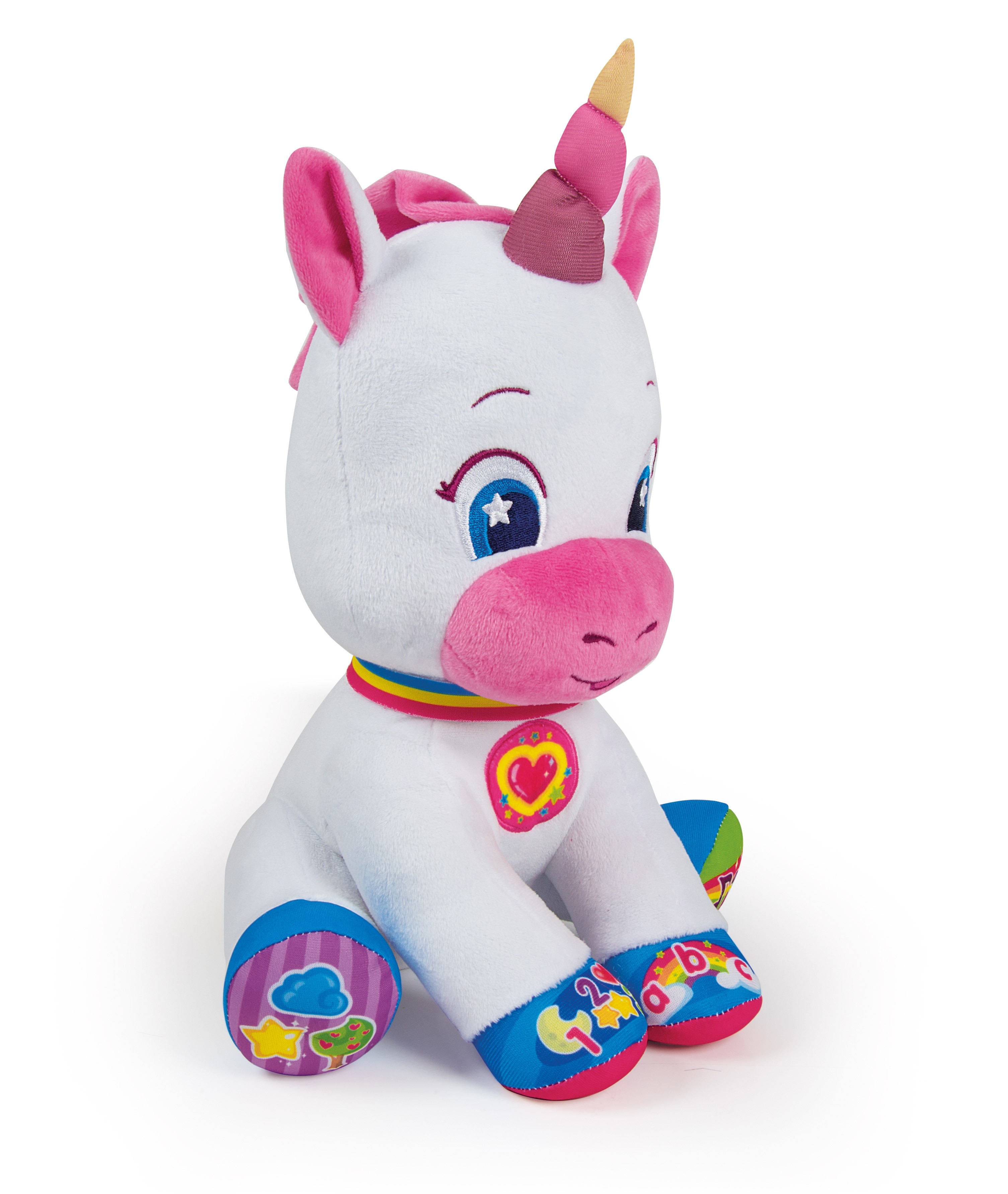 Baby Unicórnio Peluche Falante Interativo Clementoni 4