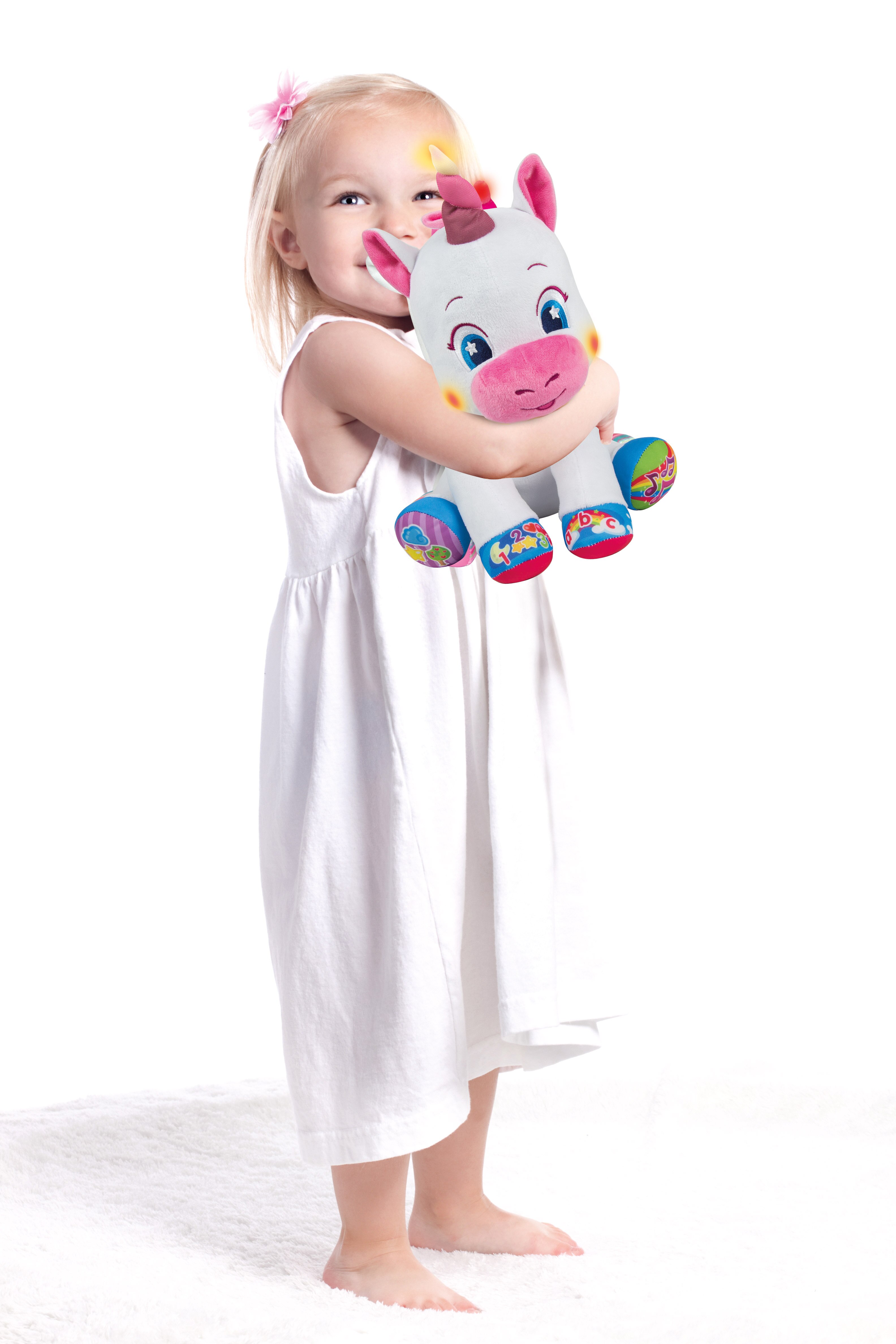 Baby Unicórnio Peluche Falante Interativo Clementoni 5