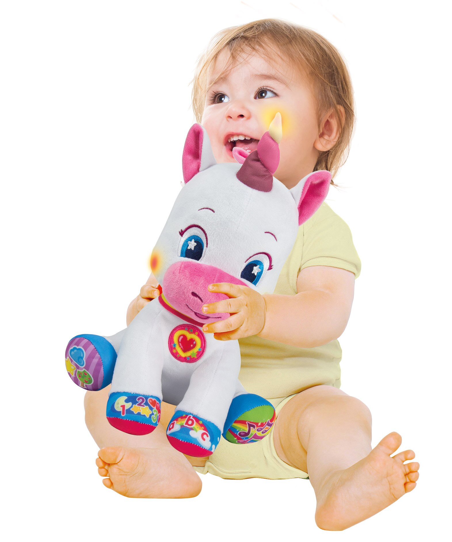 Baby Unicórnio Peluche Falante Interativo Clementoni 6