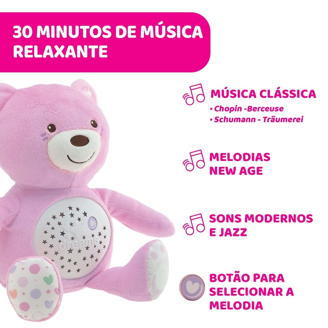 Ursinho Projetor Boa Noite 3