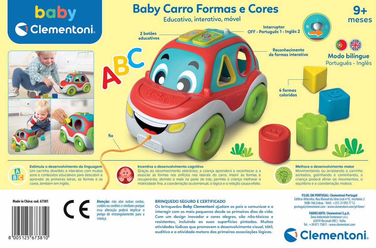 Baby Carro Formas e Cores 3