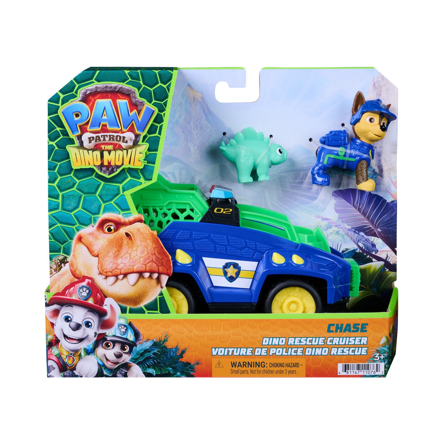 Veículo Dino Rescue Cruise com a Figura do Chase Patrulha Pata 3