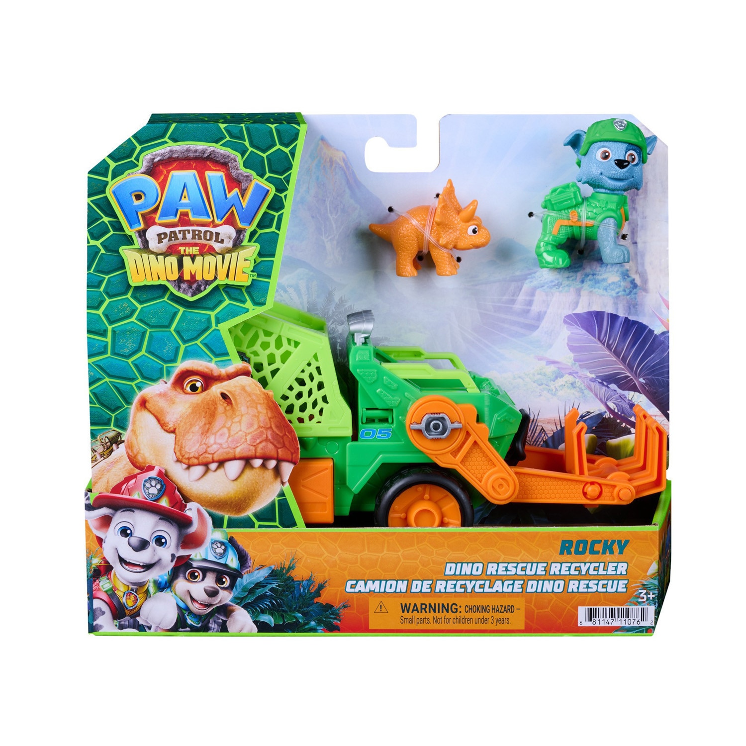 Veículo Dino Rescue Recycler com Figura Rocky 4