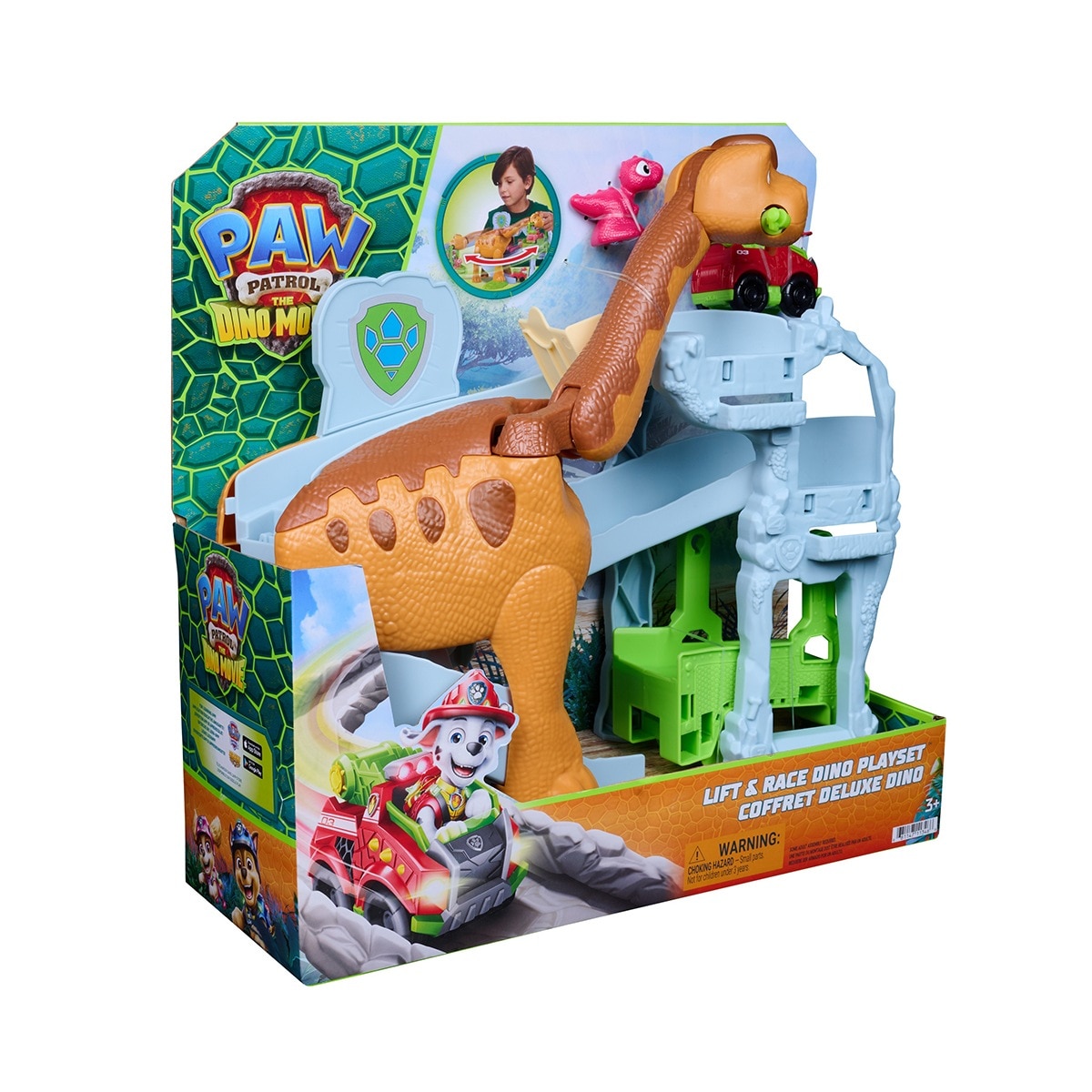 Playset Lift & Race Pup Squad Dino Patrulha Pata 6