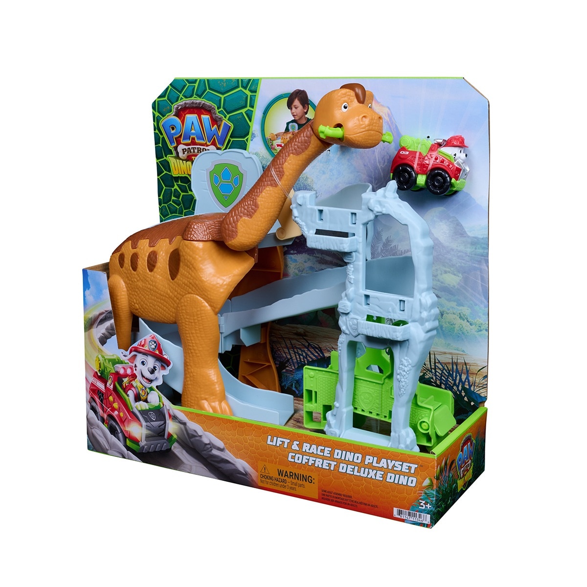 Playset Lift & Race Pup Squad Dino Patrulha Pata 7