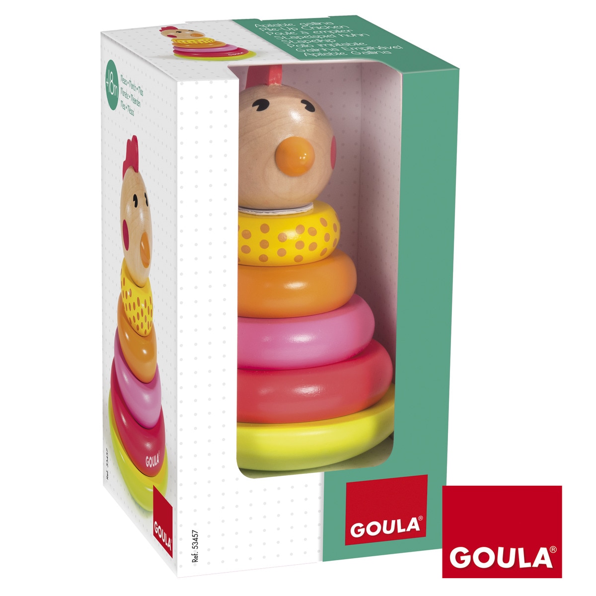 Brinquedo Empilhável A Galinha Multicolor 1