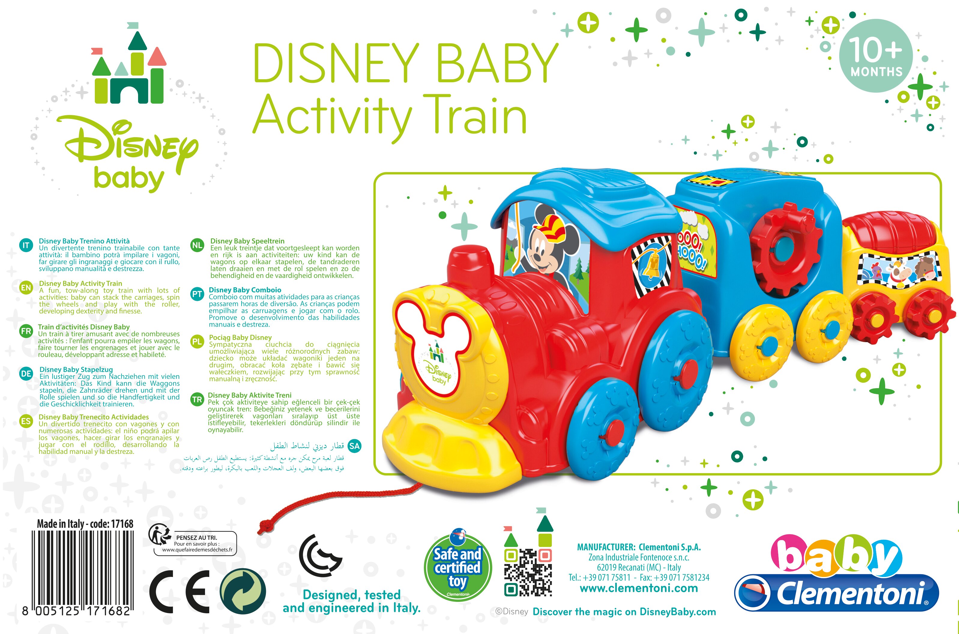 Baby Clementoni: Comboio Actividades Mickey 8