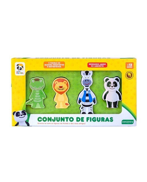 Panda - Conjunto de Figuras Madeira 1