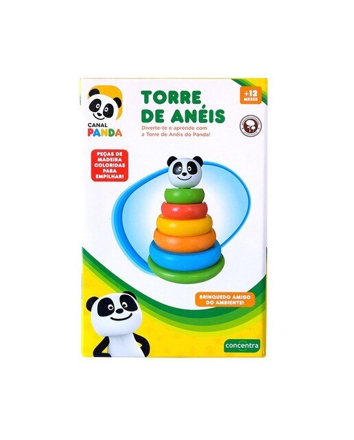 Panda - Torre de Anéis Madeira 1