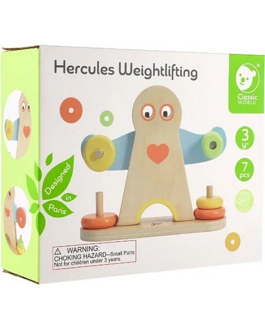 Jogo de Madeira Hercules Weighlifting 1
