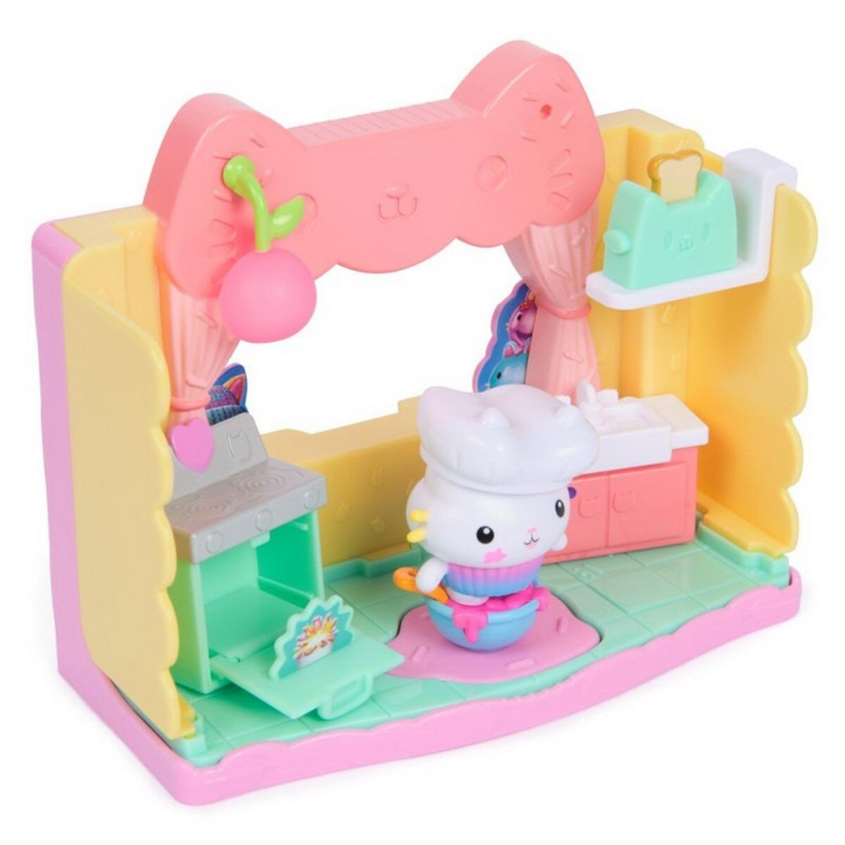 Cozinha de Cupcakes Brilhantes da Cakey Gabby's Dollhouse: O Filme 2