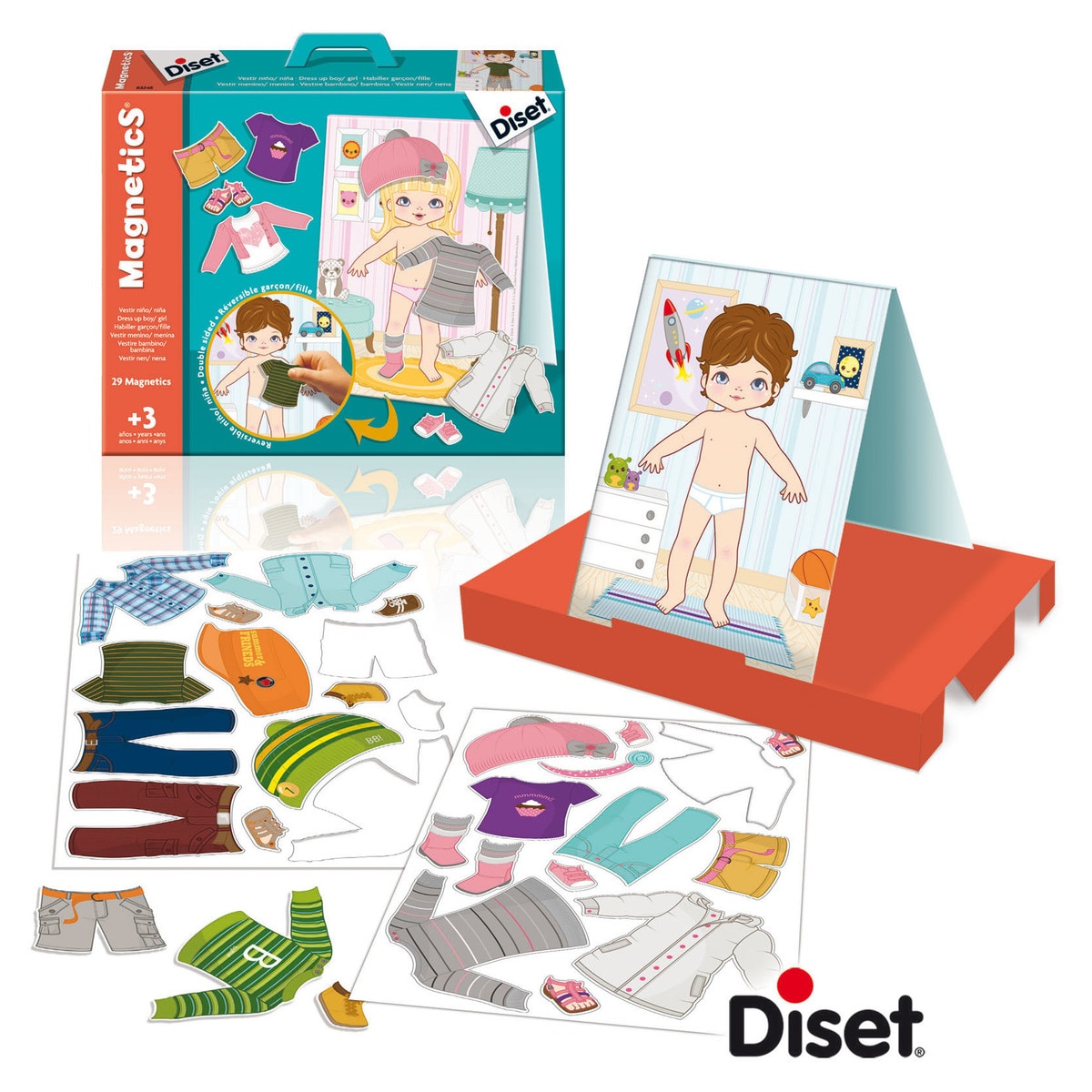 Jogo Magnético Veste o/a Menino/Menina Diset 1
