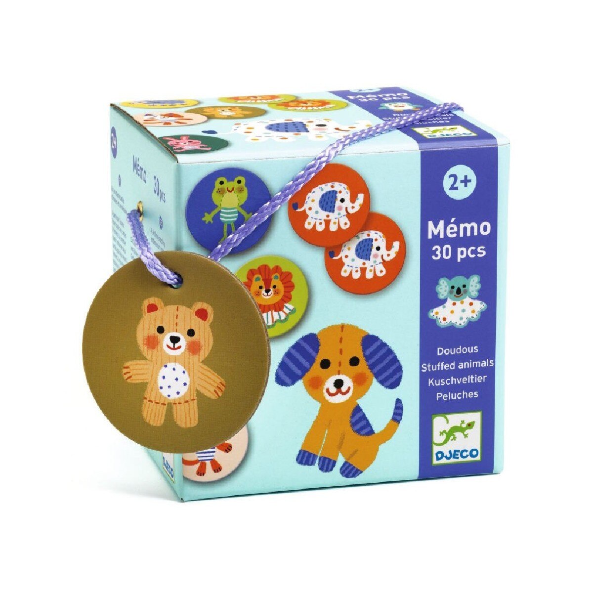 Jogo de Memoria com Animais Memo Peluches 1