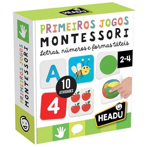 Imagem 0 de Montessori - Primeiros Jogos: Letras, Números e Formas - 10 Actividades