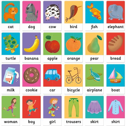 Montessori- Jogo Maxi Flashcards: Baby English First Words 2