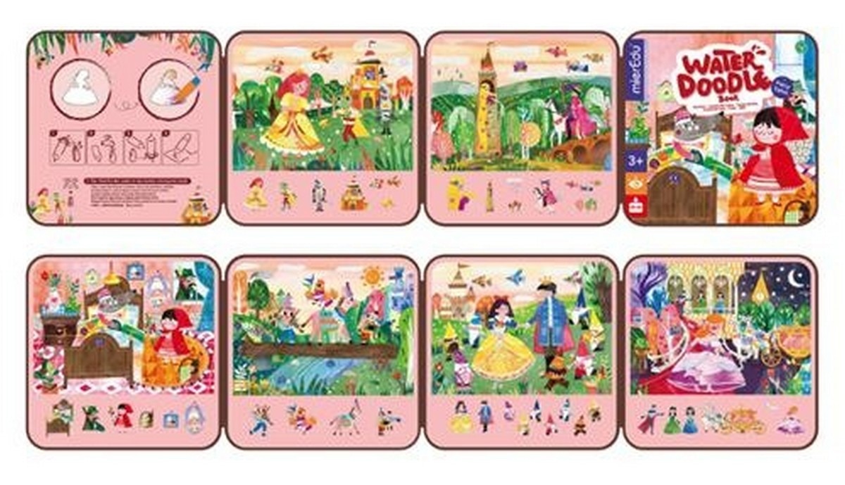 Livro de Pintura com Água: Conto de Fadas 2