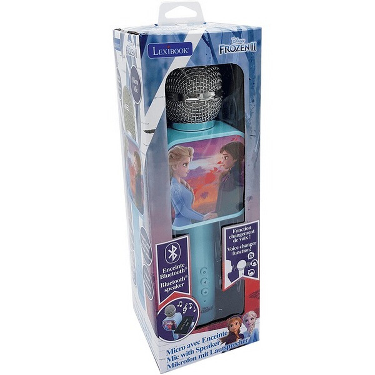 Microfone de Karaoke Bluetooth Frozen 2