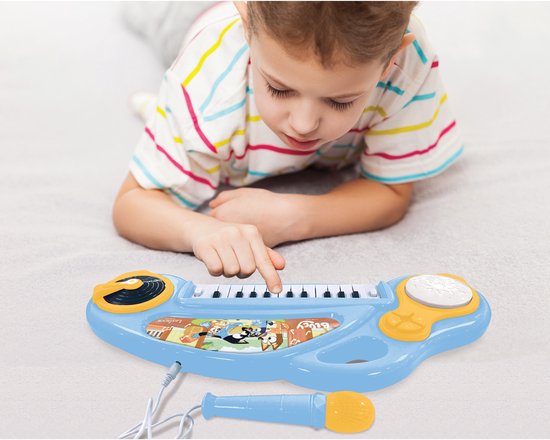 Piano Eletrónico Bluey com Microfone 4