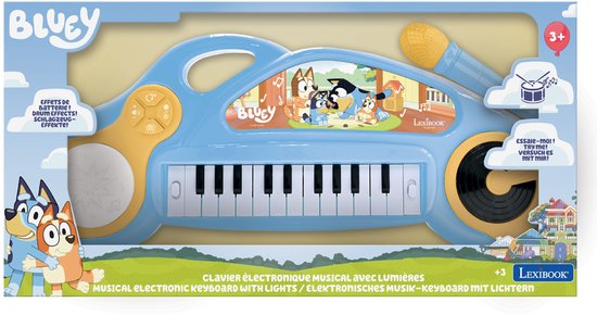 Piano Eletrónico Bluey com Microfone 9