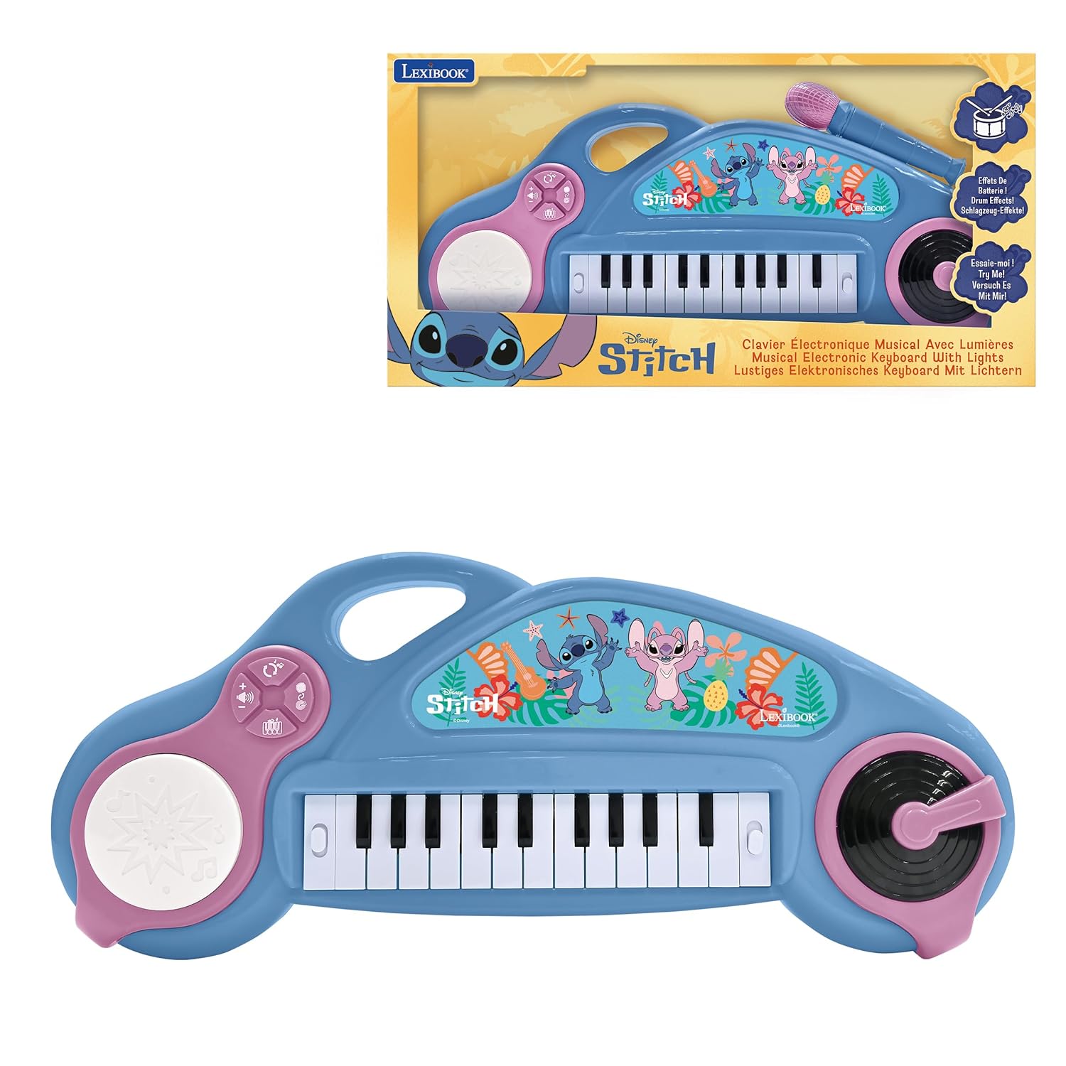 Piano Electrónico Stitch com Micro 1