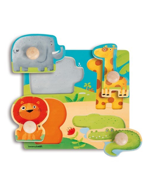 Puzzle Animais selva (22 x 22) Goula 1