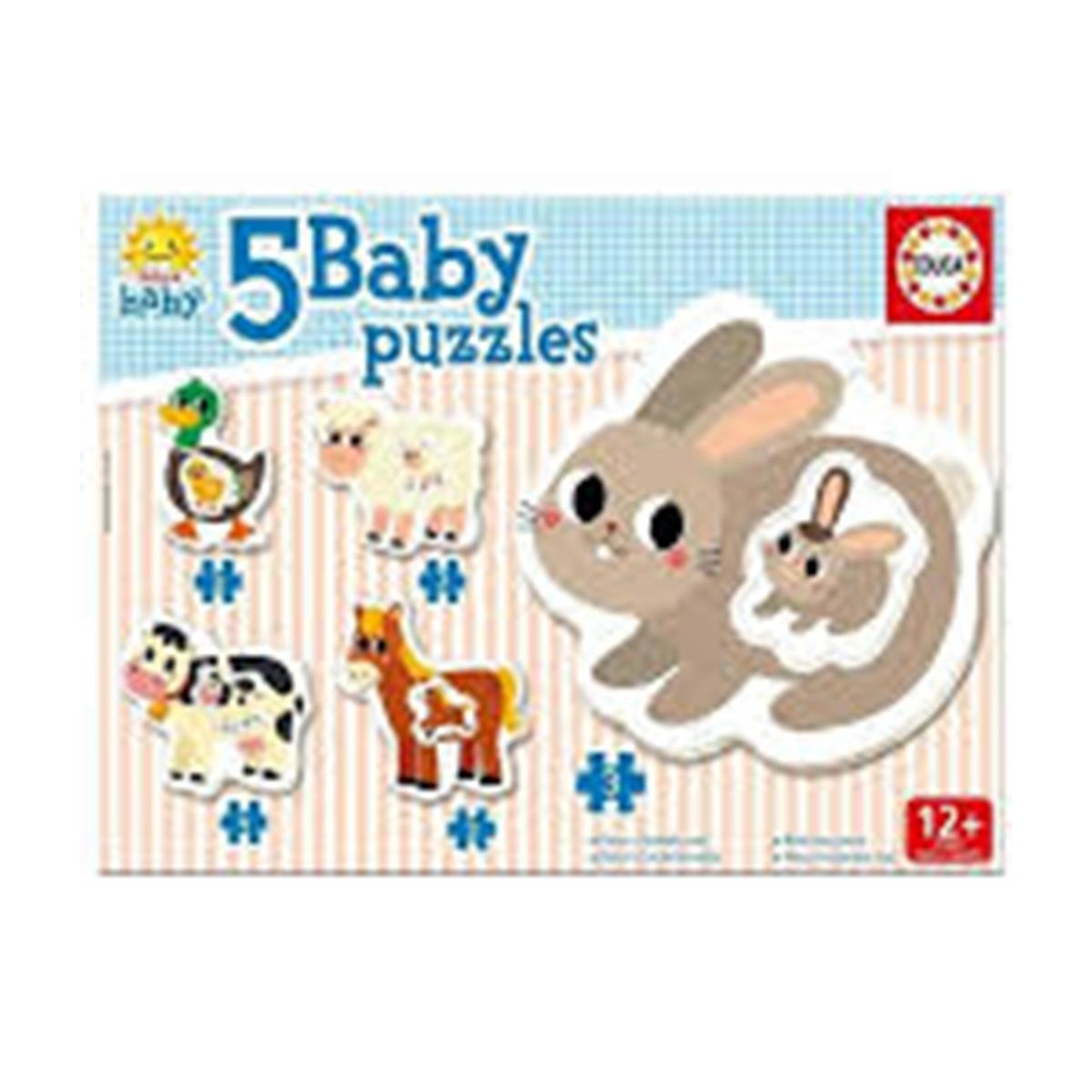 Imagem 0 de Puzzle Educa Baby: 5 Puzzles Animais da Quinta