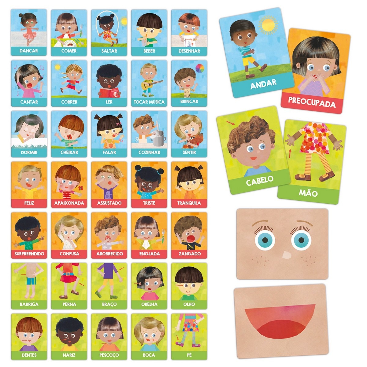 Flashcards Emoçoes E Açoes Montessori Sigtoys 2
