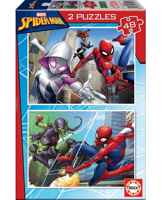 Imagem 0 de Puzzles 2x48 Spider-Man
