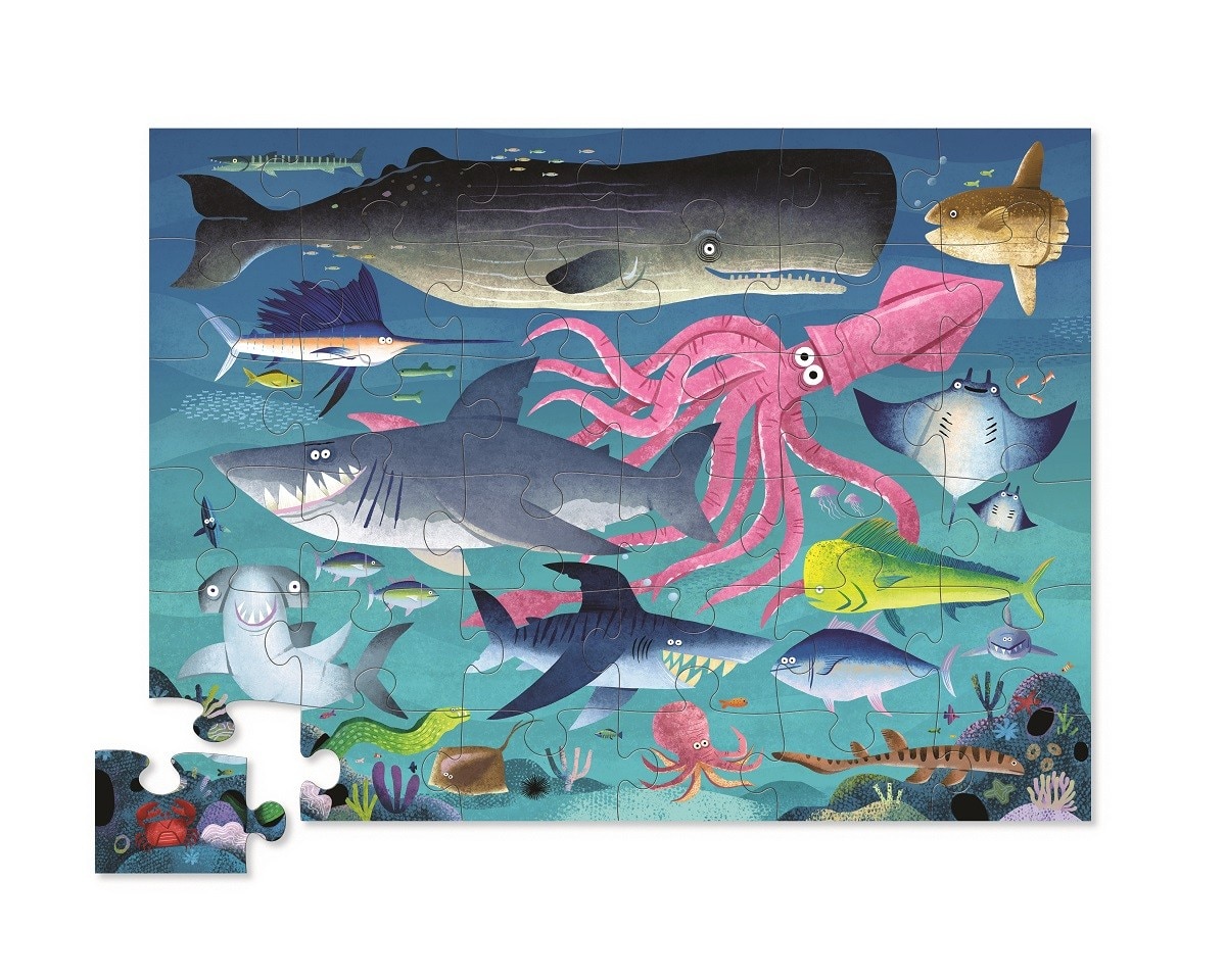 36-Pc Puzzle Shark Reef  Sigtoys 2