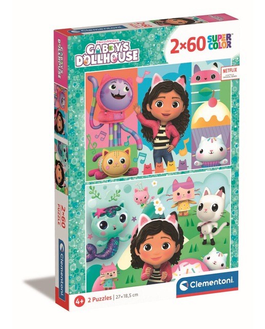 Puzzle 2x60 Gabby's Dollhouse 1
