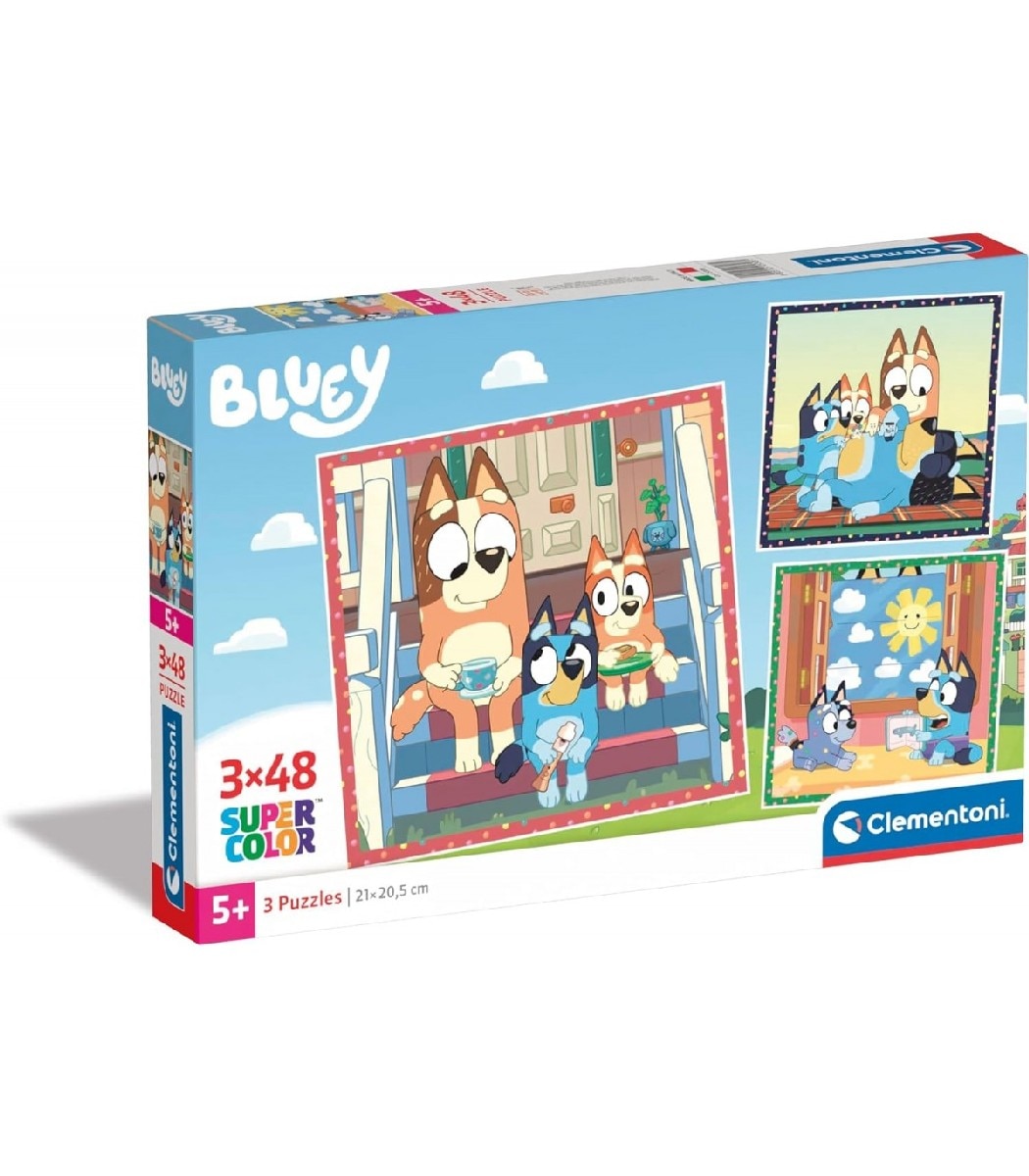 Puzzle Super Color 3x48 Bluey 1