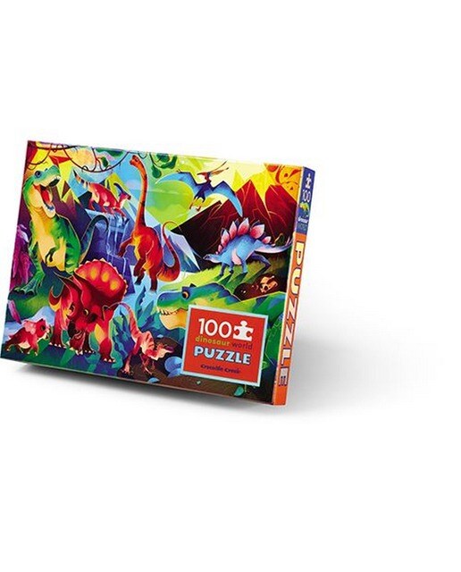 Imagem 0 de Puzzle Holográfico Dinosaur World 100 Peças - Crocodile Creek | Sig Toys - Envio Aleatório