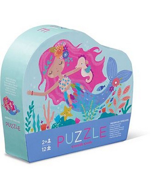 Mini Puzzle Mermaid Dreams 12 Peças - Crocodile Creek , Sig Toys 1