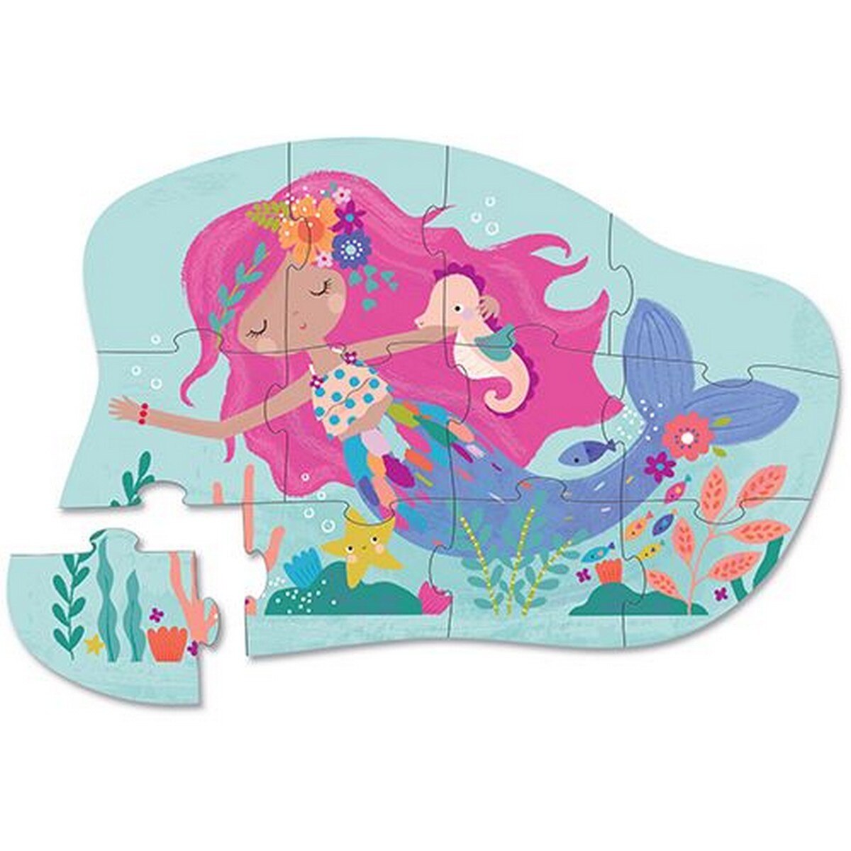 Mini Puzzle Mermaid Dreams 12 Peças - Crocodile Creek , Sig Toys 2