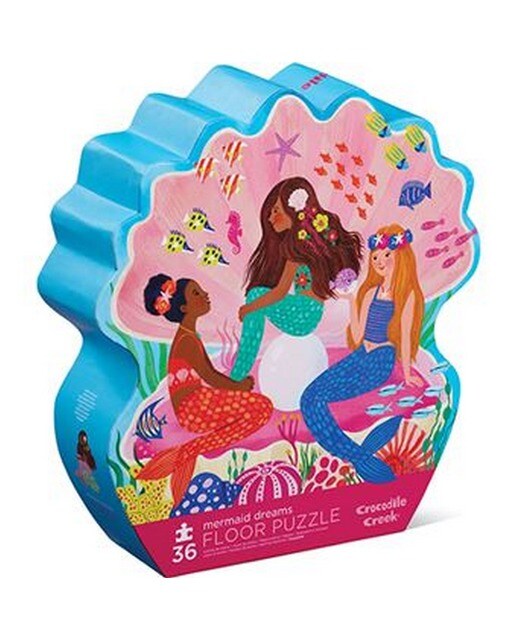 Imagem 0 de Puzzle de Chão Mermaid Dreams 36 Peças - Crocodile Creek ,Sig Toys