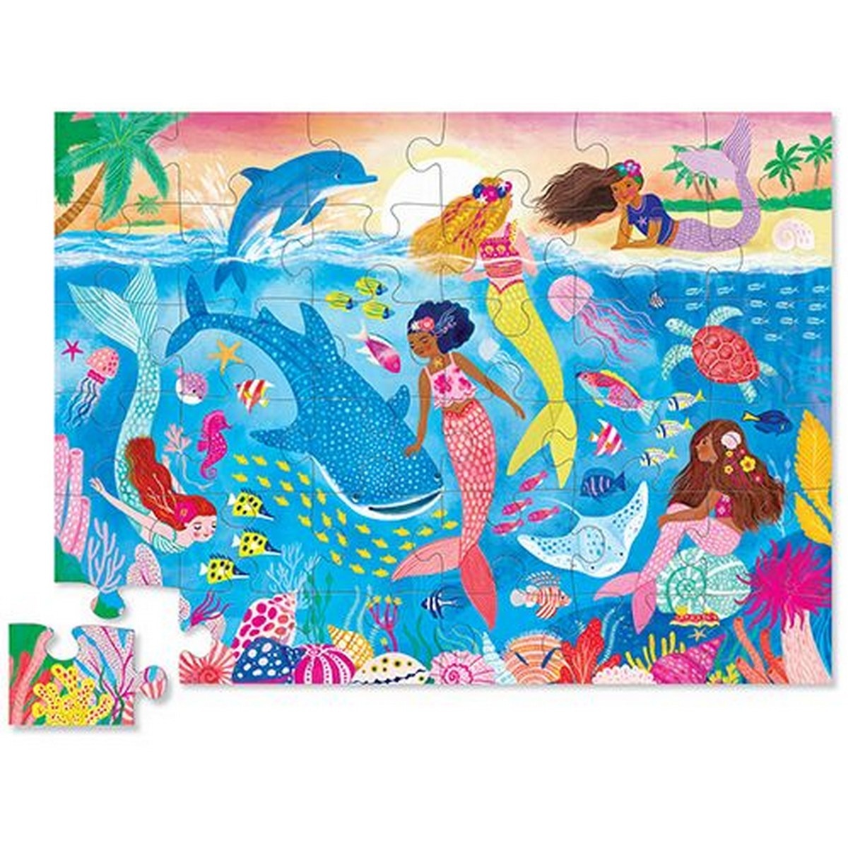 Puzzle de Chão Mermaid Dreams 36 Peças - Crocodile Creek ,Sig Toys 2