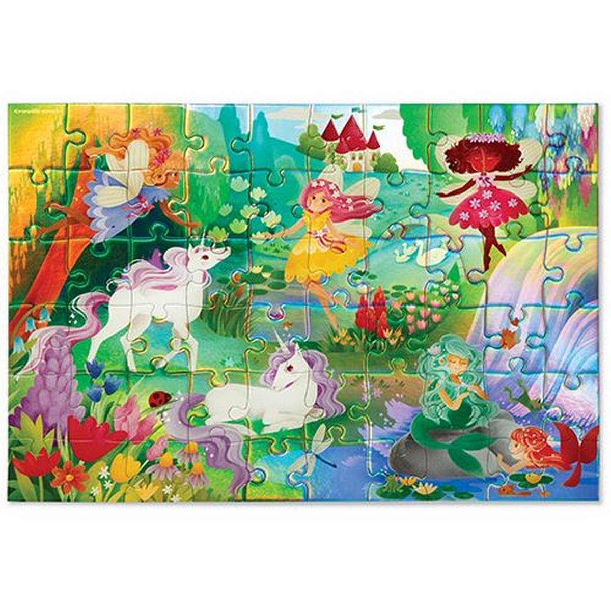 Puzzle Holográfico Magical Friends 60 Peças - Crocodile Creek , Sig Toys 2