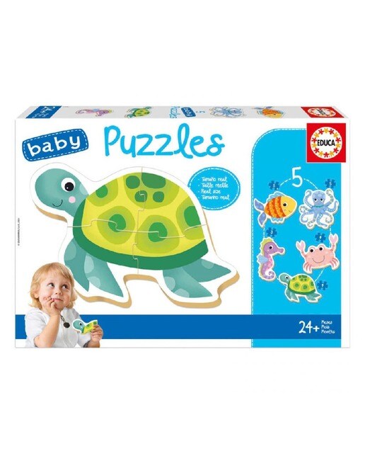 Puzzle Animais Aquáticos 2-5 Peças 1
