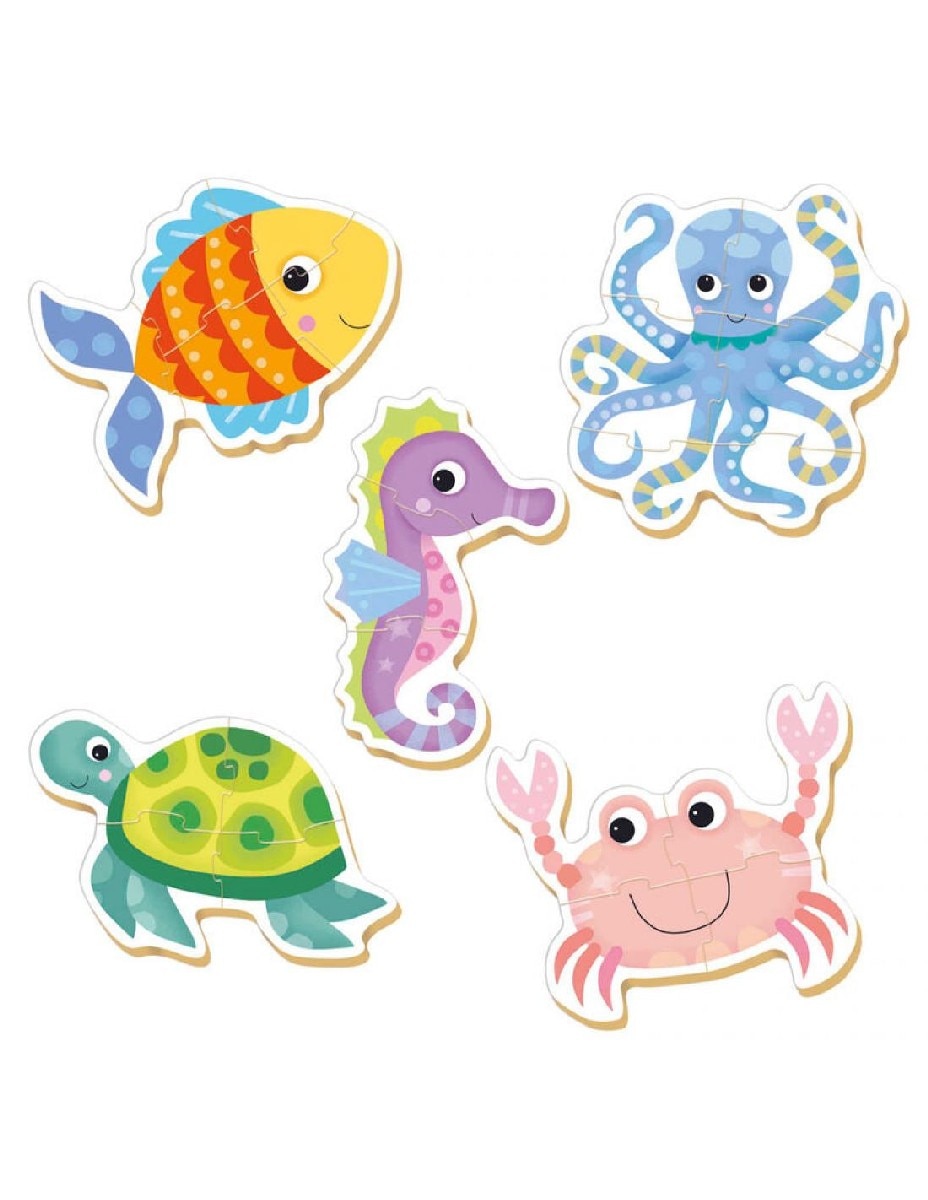 Puzzle Animais Aquáticos 2-5 Peças 2