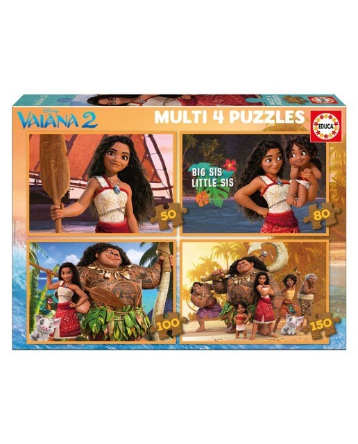 Imagem 0 de Puzzle Progressivo 50-80-100-150 Peças Moana 2