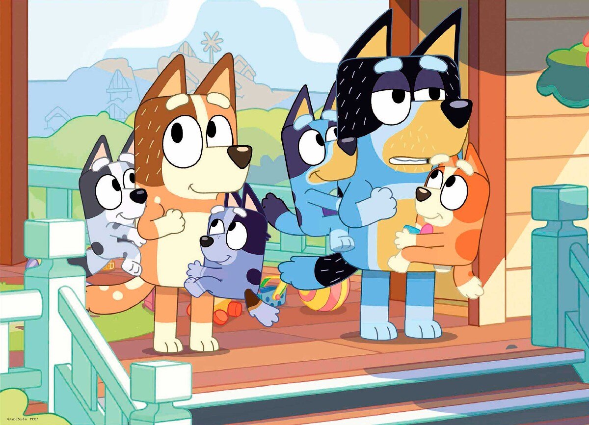 Puzzle Bluey de Madeira Infantil de 100 Peças 2