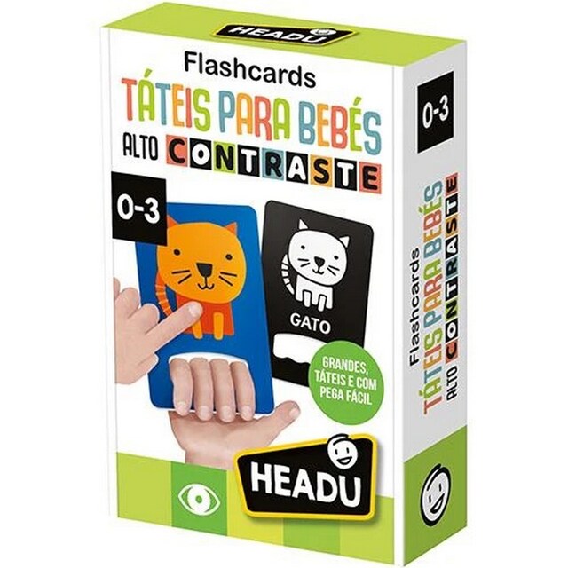 Imagem 0 de Flashcards Táteis para Bebés - Alto Contraste