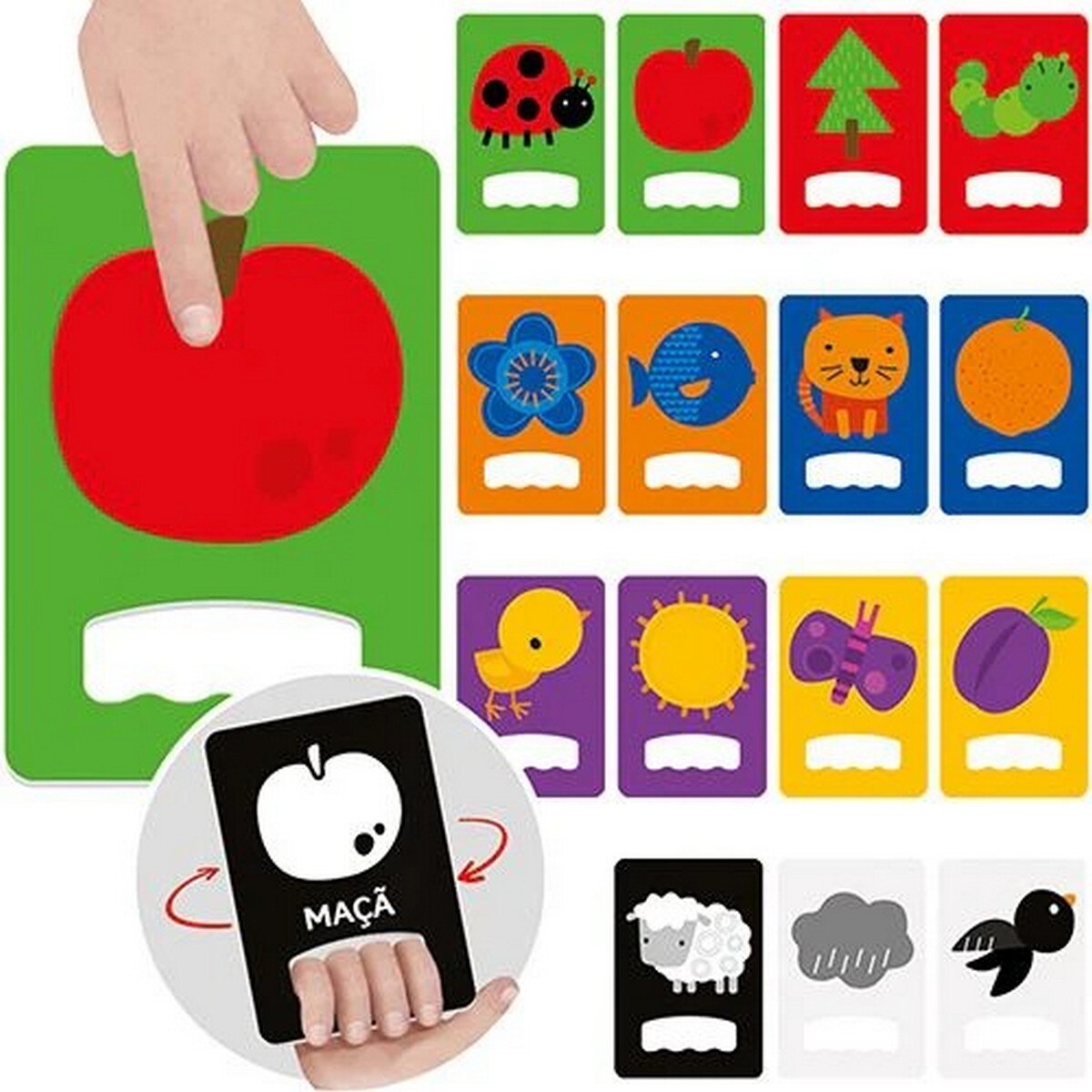 Flashcards Táteis para Bebés - Alto Contraste 2