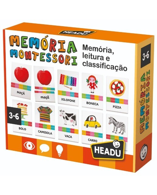 Montessori - Jogo Memória, Leitura e Classificação 1