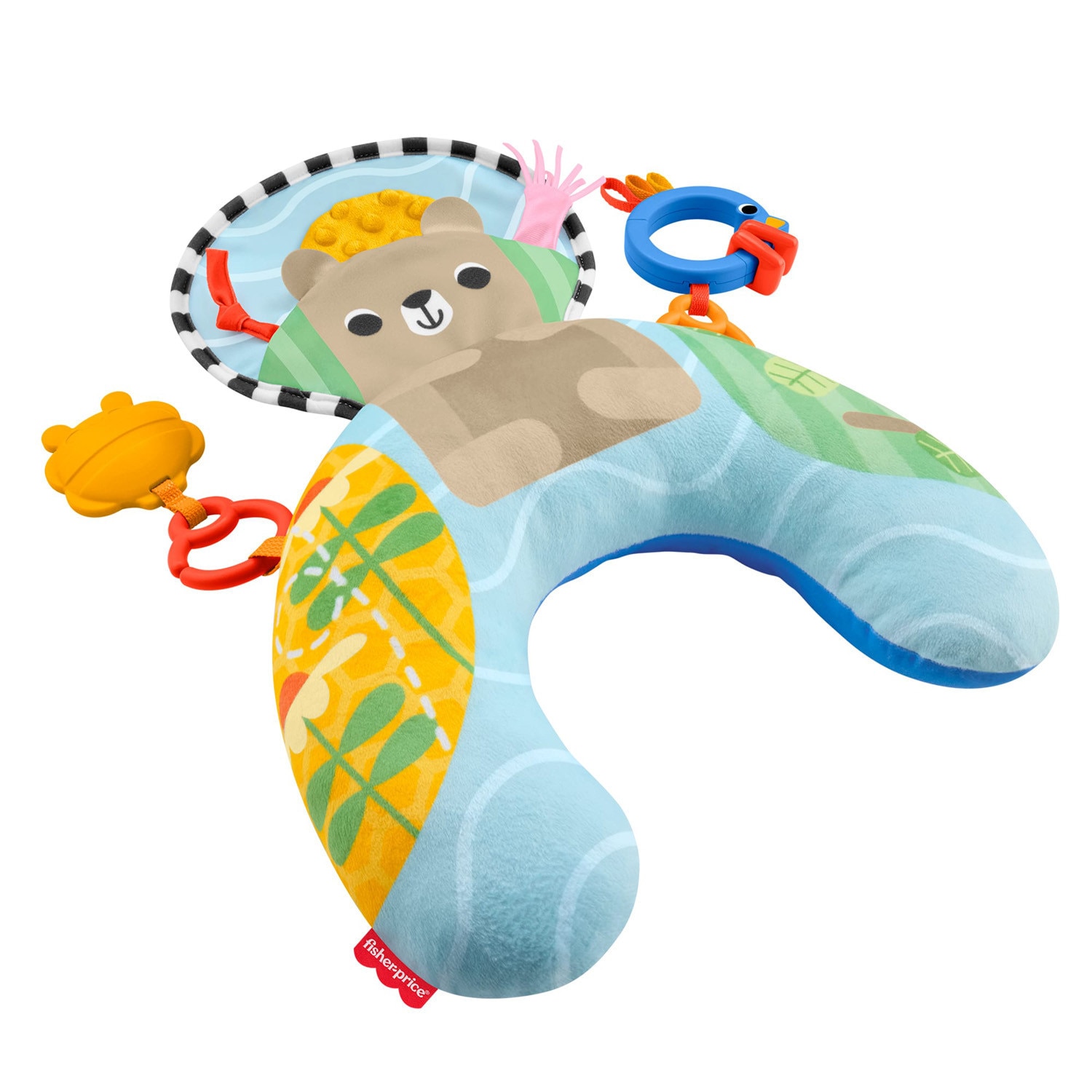 Imagem 0 de Almofada de Brincar de Barriga para Baixo Aventuras Sensoriais com Mordedor e Chocalho