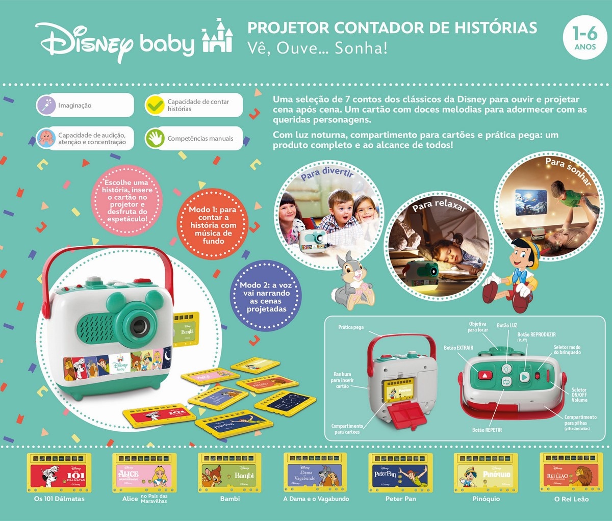 Disney Baby Projetor Contador de Histórias 3