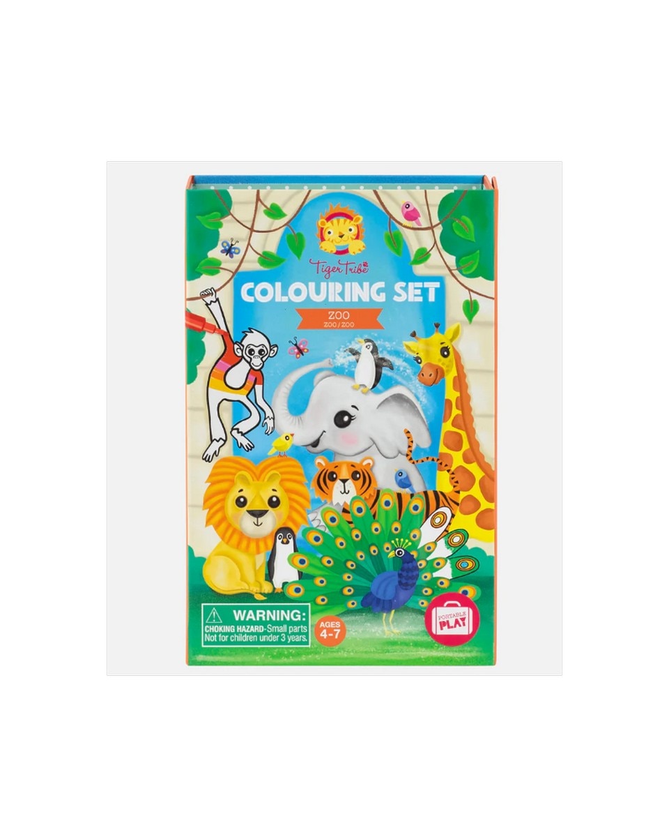 Imagem 0 de Caixa de colorir zoo tiger tribe