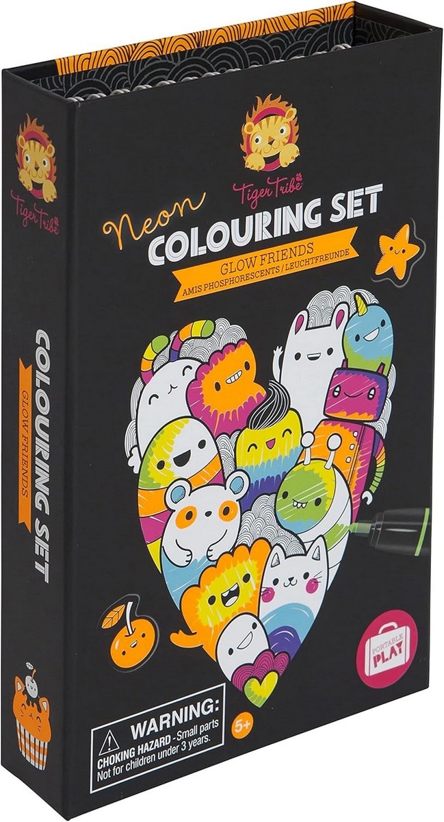 Conjunto para colorir Tiger Tribe Neon (Glow Friends) 2
